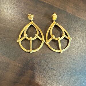 Julie Vos Elegant Gold Teardrop Earrings